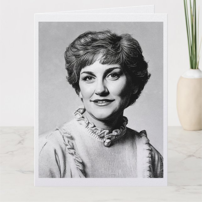 Mom as computer drawing card (Front)