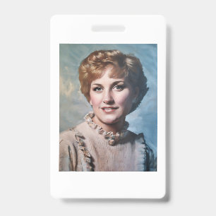 Mom as Computer Impasto Oil Painting Badge