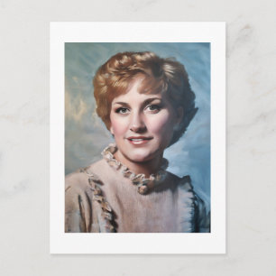 Mom as Computer Impasto Oil Panting Postcard