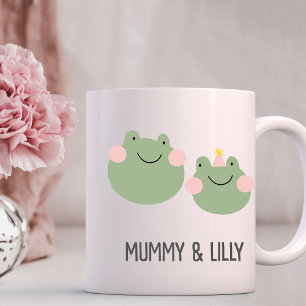 Mom & Baby Frog , Personalised Matching Family Coffee Mug