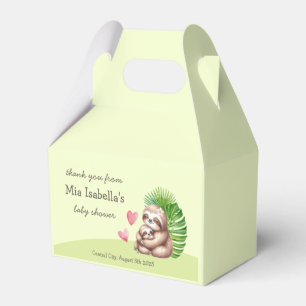 Mom & Baby Sloth - Baby Shower Favour Boxes