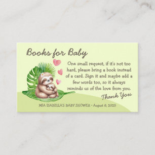 Mom & Baby Sloth - Books For Baby Enclosure Card