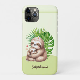 Mom & Baby Sloth Customizable iPhone 11 Pro Case