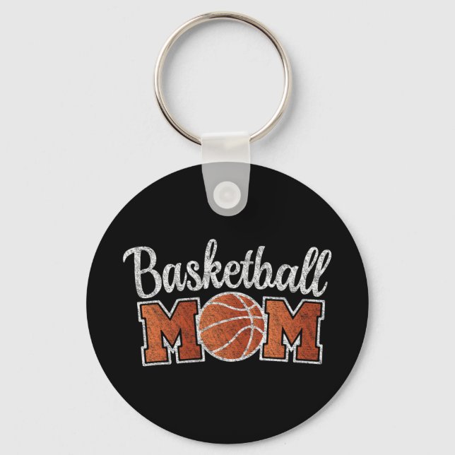 Mom Basketball Player Mothers Day Outfit Game Day  Keychain (Front)