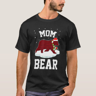 Mom Bear Christmas Pyjamas Matching Family T-Shirt
