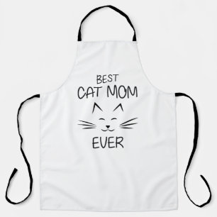 Mom - Best Cat Mom ever Apron