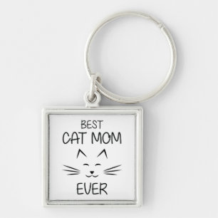 Mom - Best Cat Mom ever Keychain