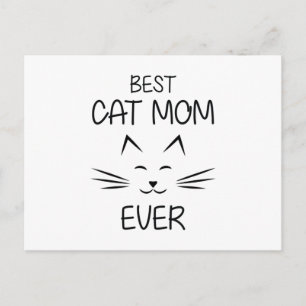 Mom - Best Cat Mom ever Postcard
