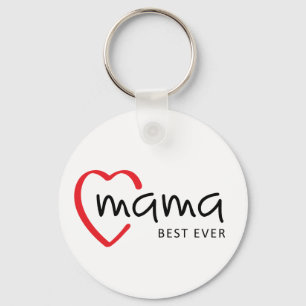 Mom, best ever, Mom is my hero. Mother's Day Keychain