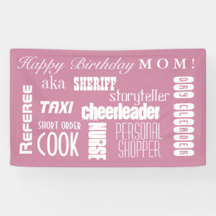 Mom Birthday Banner