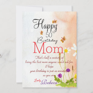 Mom Birthday Card