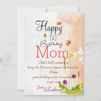 Mom Birthday Card