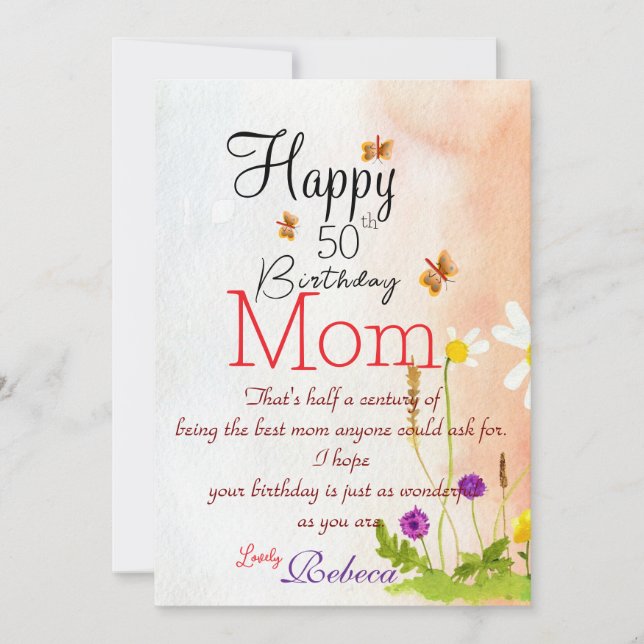 Mom Birthday Card (Front)
