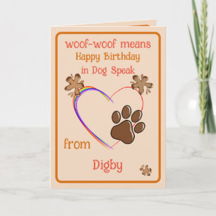 Mom Birthday from the Dog Card