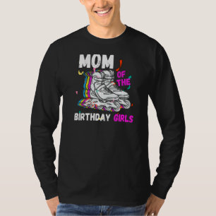 Mom Birthday Rolling Skate Birthday Family Party T-Shirt