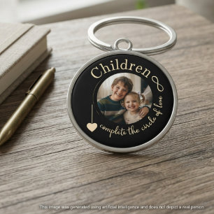 Mom Birthday Wildflower Circle of Love Keychain