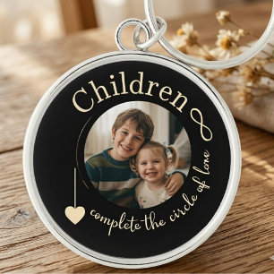 Mom Birthday Wildflower Circle of Love Keychain