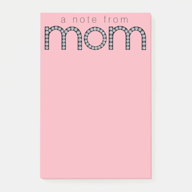 Mom bling Post-It note pad (Front)