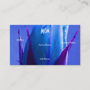 Mom Blue Rose Profile Card