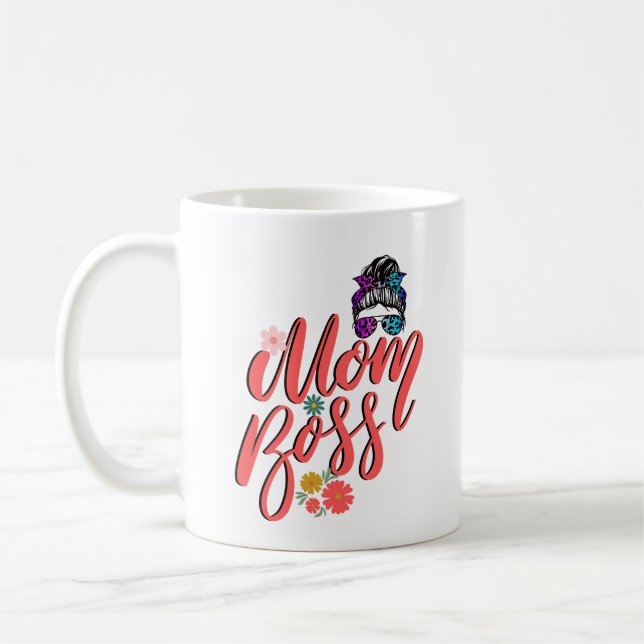 Mom Boss Coffee Mug (Left)