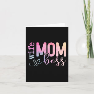 Mom Boss Funny Mothers Day  Card