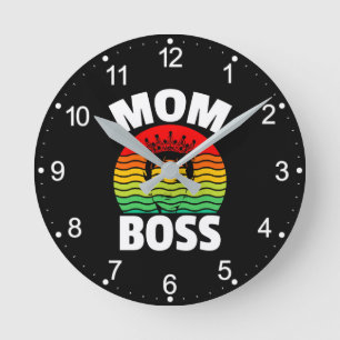 Mom Boss Mother’s Day Gift-66620 Round Clock