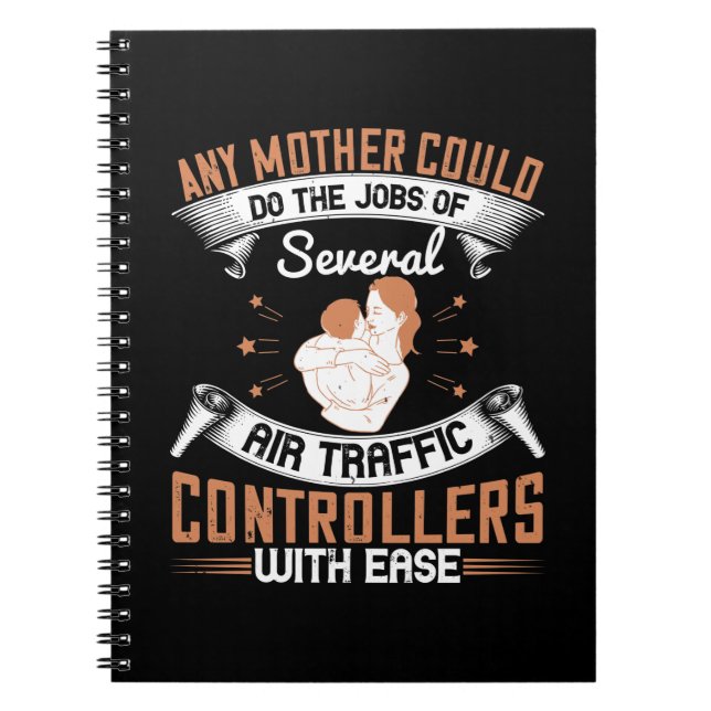 Mom - Busy like Air Traffic Controllers Notebook (Front)