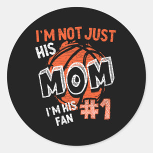 Mom Bysketbyll Player Classic Round Sticker
