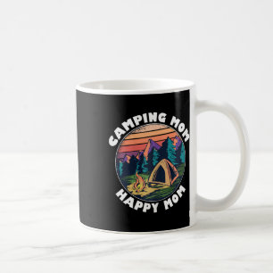 Mom Camping T Shirt Happy Camping Mom Camper Gift Coffee Mug