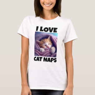MOM CAT NAPS MOTHER'S DAY T-SHIRTS