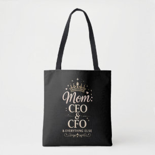 Mom CEO & CFO Shirt – Funny Mother’s Day Gift for  Tote Bag