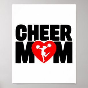 Mom Cheerleading For Cheerleader Squad Girl Bff Ch Poster