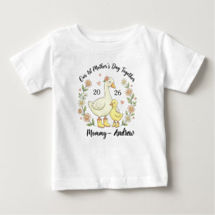 Mom Child First Day Baby T-Shirt