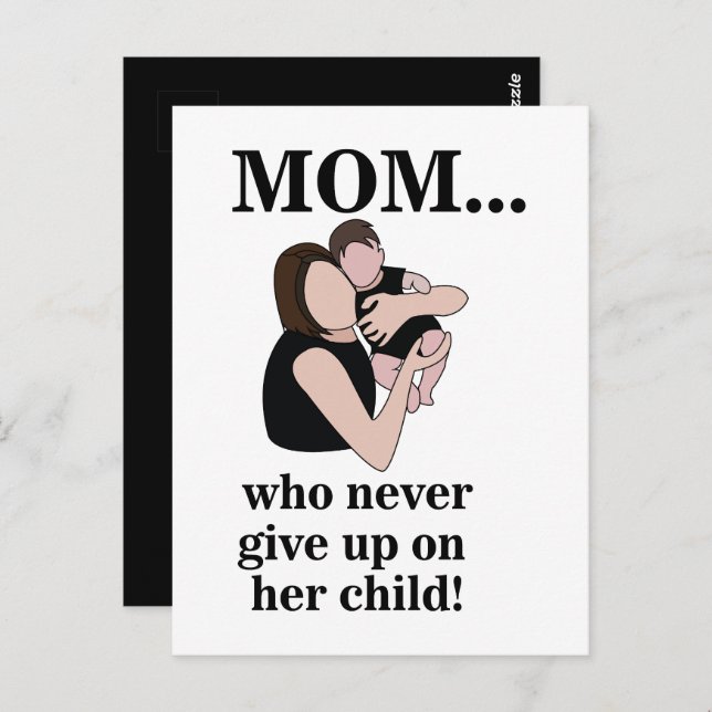 Mom Child Mother To Be  Postcard (Front/Back)