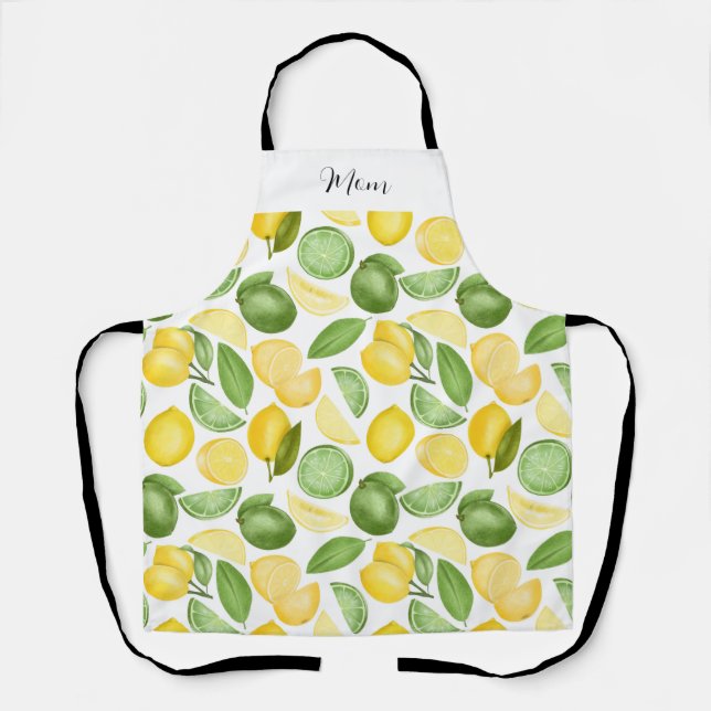 Mom Citrus Lemon  Apron (Front)