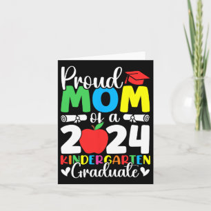 Mom Cl Of 2024 Kindergarten Graduate Graduation 1 Card