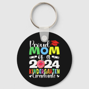 Mom Cl Of 2024 Kindergarten Graduate Graduation Keychain