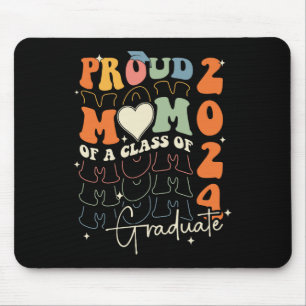Mom Cl Of 2024 Senior 24 Graduate Graduation Groov Mouse Pad