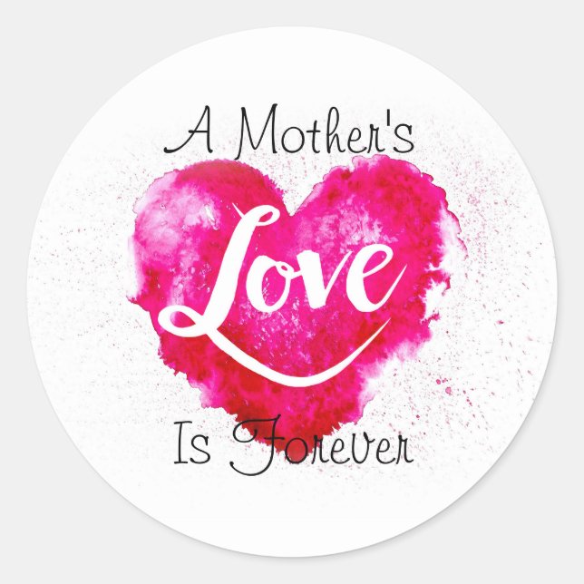 Mom Classic Round Sticker (Front)