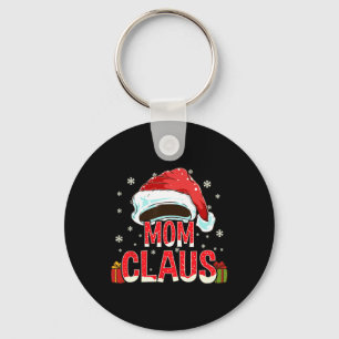 Mom Claus Group Gifts Matching Family Christmas Keychain