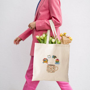 Mom Coffee Break Amid Chaos Tote Bag