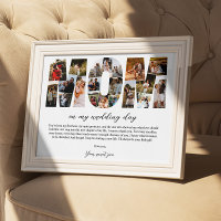 Mom Collage On My Wedding Day Mother Gift for Her