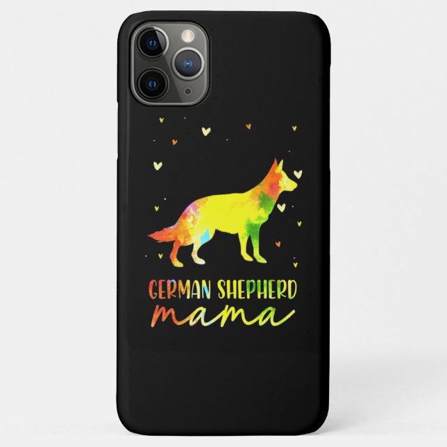 Mom Colourful German Shepherd Case-Mate iPhone Case (Back)
