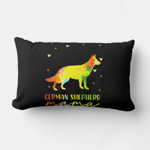 Mom Colourful German Shepherd Lumbar Pillow
