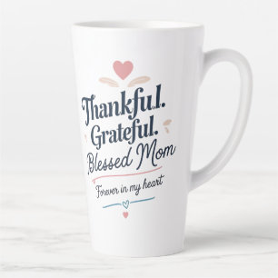 Mom – Colourful Heart Latte Mug (17oz)