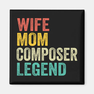 Mom Composer Legend Mother's Day Vintage Magnet