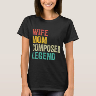Mom Composer Legend Mother's Day Vintage  T-Shirt