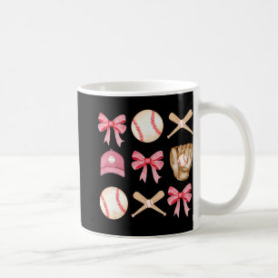 Mom Coquette Mothers Day Women Girls Baseball Mama Coffee Mug