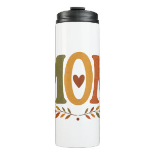 MOM Cozy Fall Autumn Motherhood Thermal Tumbler