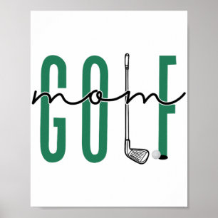 Mom Crewneck Mothers Day Master Golf Women Girls  Poster